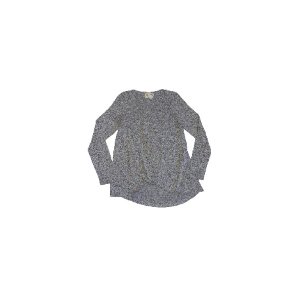 Anthropologie Saturday Sunday Grey Knotted Top - Women’s Size Small